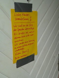 Information zur Kleidersammlung
