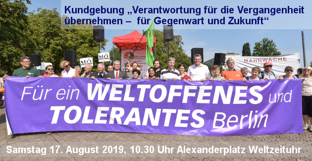 Logo der Kundgebung Verantwortung für die Vergangenheit übernehmen