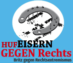Das Logo der Anwohnerinitiative Hufeisern gegen Rechts