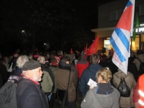 Ein Foto der Gedenkkundgebung